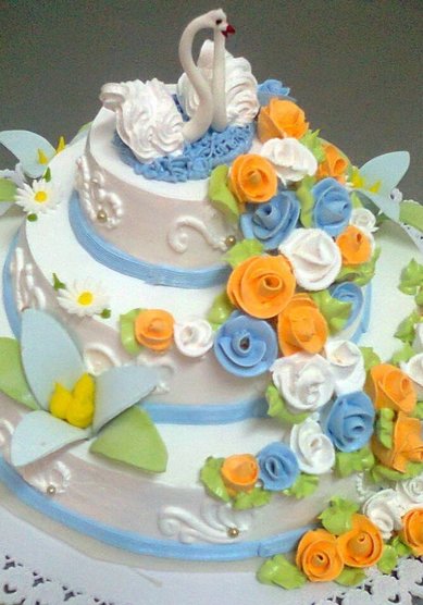 Торт на свадьбу О89695 - Специализированный кондитерский цех Общепит Дзержинского района...