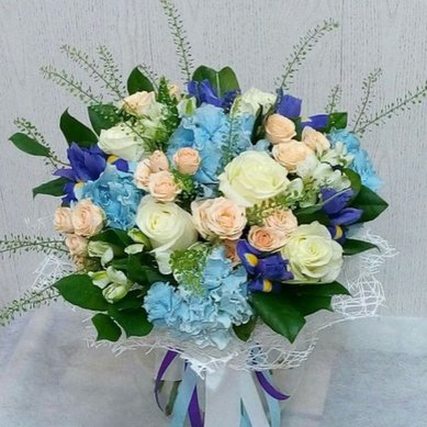 Голубая пастель А9395 - Цветочная компания АртФлора