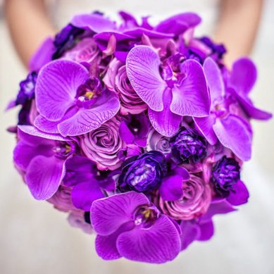 Сиреневый блюз с орхидеями А9505 - Цветочная компания АртФлора