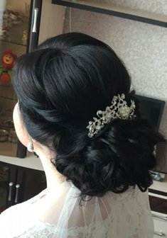 Cвадебная прическа У19601