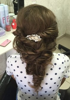 Cвадебная прическа У19603 в греческом стиле