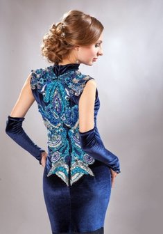 Cвадебная прическа Низкий пучок (Е20156) с собранными волосами