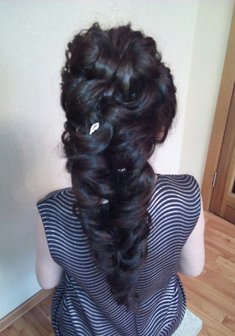 Cвадебная прическа Коса в греческом стиле (Е20162) в греческом стиле