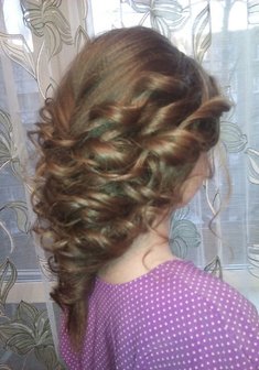 Cвадебная прическа Коса в греческом стиле (Е20165) в греческом стиле