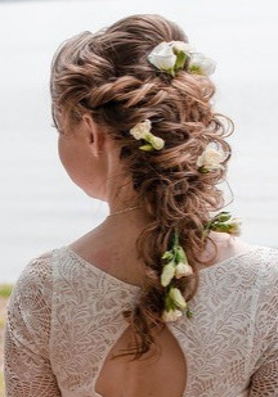 Прическа на свадьбу У19446 - Стилист-визажист Ольга Чигвинцева (Уткина)