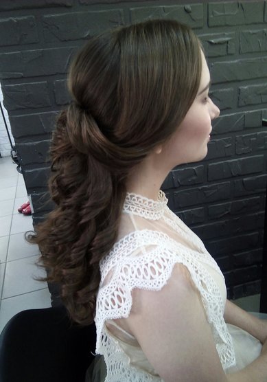 Свадебная прическа Е21247 - Свадебный стилист Елена Русских