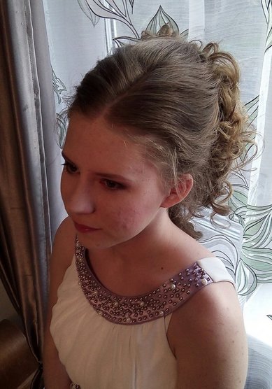 Свадебная прическа Высокий хвост (Е20335) - Свадебный стилист Елена Русских