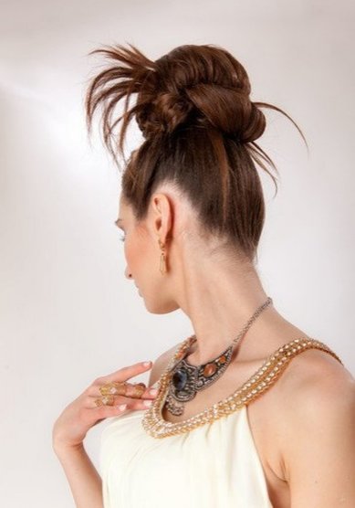 Прическа на свадьбу Греческая богиня (Е20336) - Свадебный стилист Елена Русских