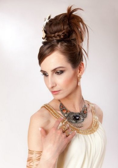 Прическа на свадьбу Греческая богиня (Е20336) - Свадебный стилист Елена Русских