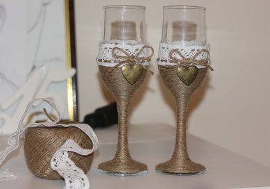 свадебные бокалы Д81322 - Студия Дарьи Артемьевой